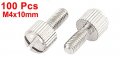 Uxcell Computer Pc Case M4x10mm Knurled Head Phillips Thumb Screws 100pcs
