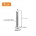 Uxcell M3-0 5 X 18mm 50pcs Flat Round Head Screws 304 Stainless Steel Phillips Drive Machine Hardware Fastener For Furniture