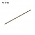 Uxcell 1 2mm Dia Split Point High Speed Steel Cobalt Metric Twist Drill Bit Drilling Tool 45pcs