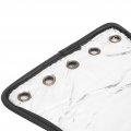 2pcs Universal Motorcycle Pu Heat Deflector Engineing Insulation Cushion Saddle Guard Leather Side Heat Shield