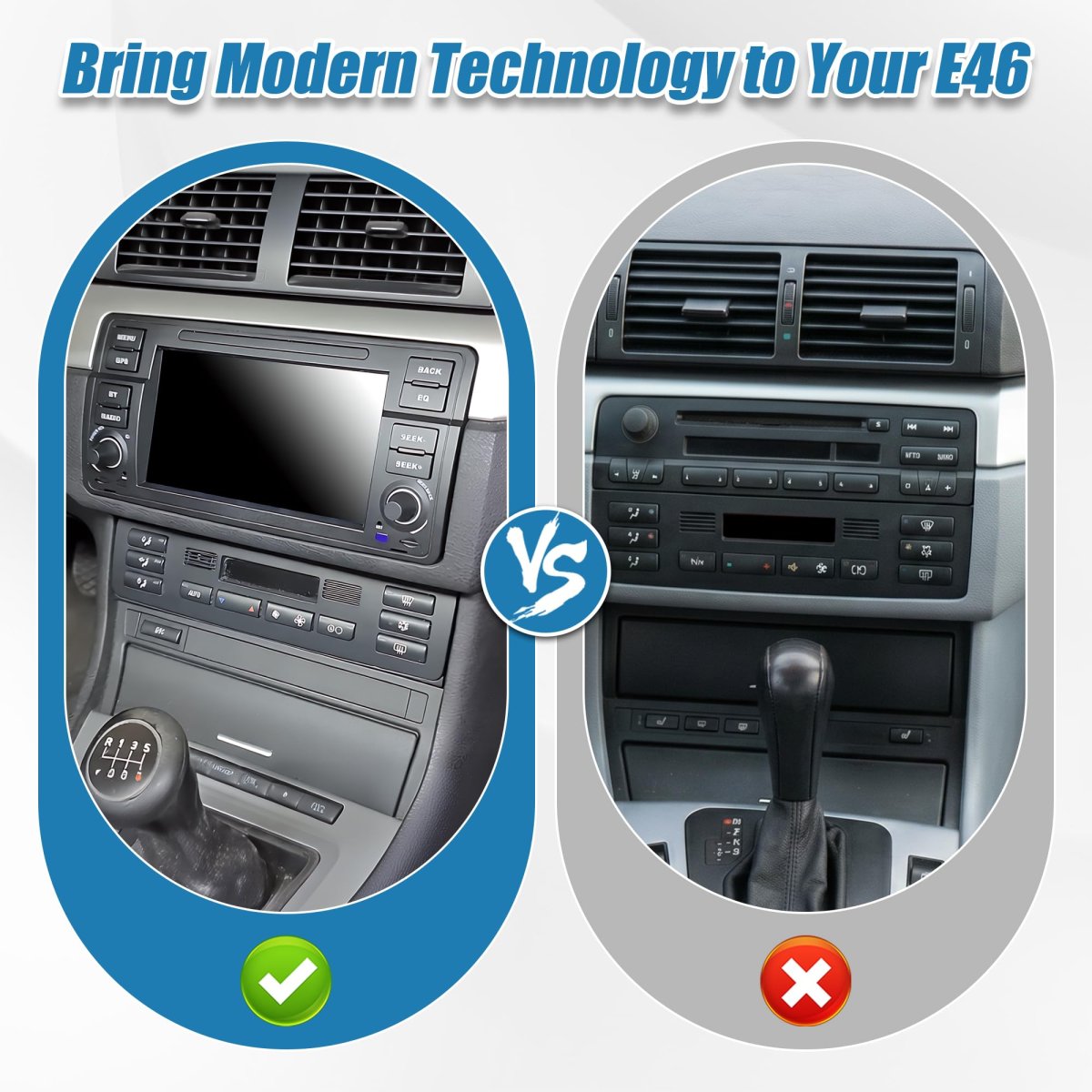 2din Dash Installation Kit For Bmw E46 With 16 9 Navigation Fits Automatic Climate Control Models Includes Adapter Frame