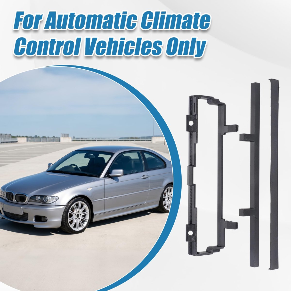 2din Dash Installation Kit For Bmw E46 With 16 9 Navigation Fits Automatic Climate Control Models Includes Adapter Frame