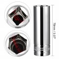 Uxcell 1 2 Inch Drive 18mm 6-point Deep Socket Metric Cr-v Polishing