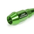 Auto Dynasty 45mm Anodized Aluminum Valve Stem Caps Spiked Head Design Car Accessories Universal Fit For Most Vehicles Green