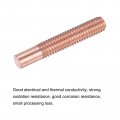 M12 Threaded Electrode Metric Red Copper For Edm Spark Without Flushing Hole