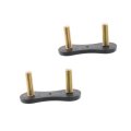 Front Bumper Brackets Pair For Lincoln Navigator 1998 2014 Driver And Passenger Side Stud Plate Replaces Fo1066155 F65z17c886aa 