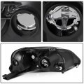 Ocpty Compatible For Honda Civic 1999-2000 Headlight Headlamps Black Housing Amber Reflector