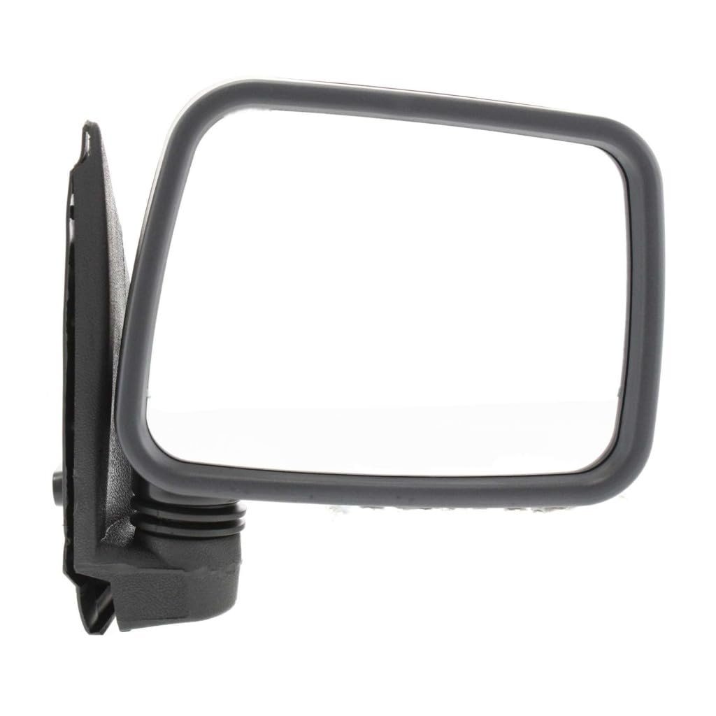Passenger Side Door Mirror For Honda Passport 1994 1995 1996 1997 Manual Glass Non Heated Foldaway Black Primed Convex Dx Lx