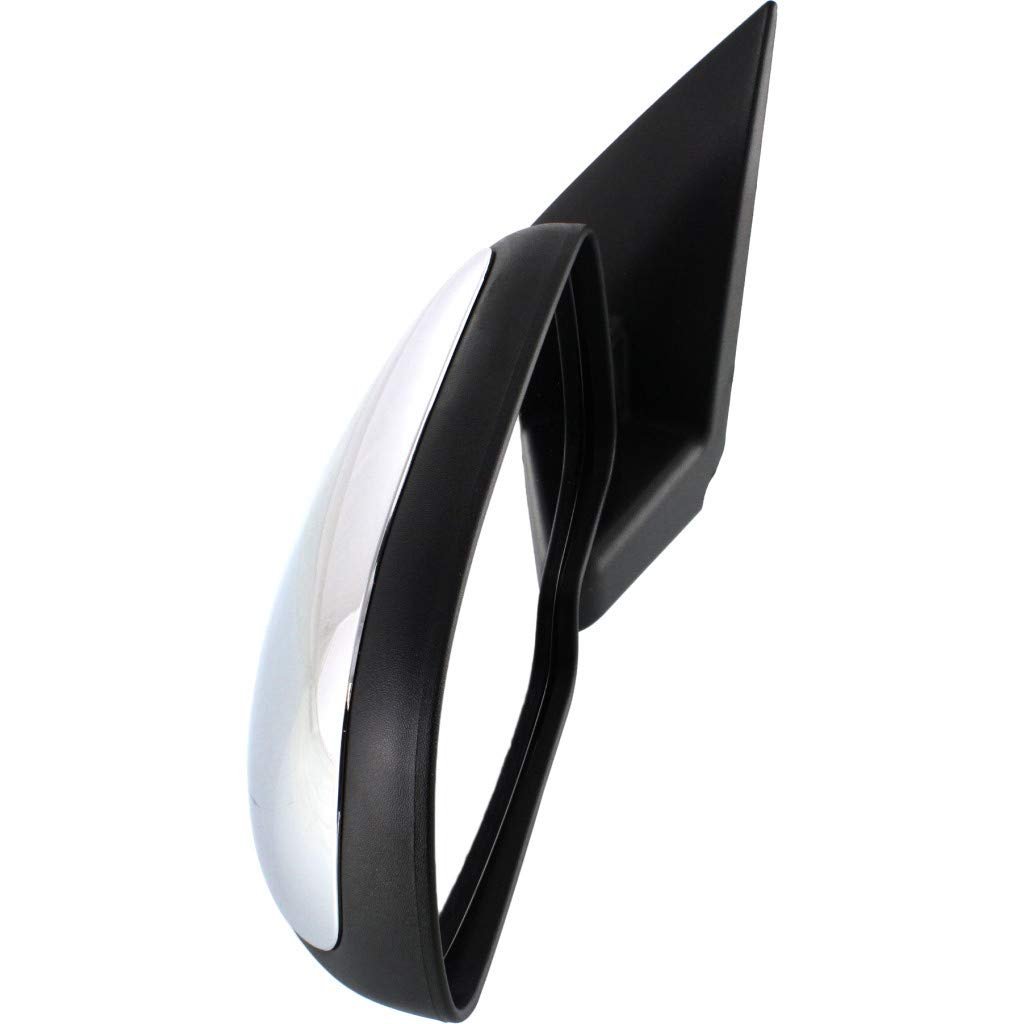 Driver Side Door Mirror For Chevy Avalanche 1500 2500 2002 2006 Manual Folding Chrome Standard Style Replacement Gm1320208