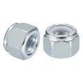 25pcs 5 8 -11 Nylon Insert Hex Lock Nuts Carbon Steel Self-locking Stop Nut For Industrial Construction Fasteners White White 