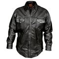 Hot Leathers Mens Leather Shirt Black Xx-large 