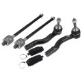 6pcs Front Inner Outer Tie Rod Ends Kit Suspension Steering End Ford Crown Victoria 2003-2011 For Lincoln Town Car Drag Link No 