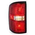 Auto Dynasty Rear Brake Tail Lights Assembly For 2014 2015 Gmc Sierra 1500 Driver Left Side Chrome Housing Red Clear Lens 