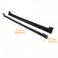 Hecasa Side Skirts Rocker Panels Guard Compatible With 2013-2017 Honda Accord 4 Door Sedan Spoiler Splitter Extension Body Kit