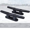 Zcargel Mooring Cleat 4 Inch 6 8 Open Base Boat Rope Holder For Nylon Black Canoe Marine Anchor Frame