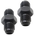 6an To Male Flare Coupler Union Straight Fuel Hose Adapter Fitting 9 18-18 Unf Works With Female Thread