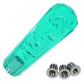 Ajp Distributors 6 150mm Diamond Bubble Teal Shift Knob Quick Short Throw M12 X 1 25 Thread Pitch W M8 M10 Adapters Compatible 