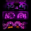 Wljh Bright Pink Purple Pc194 Pc195 Pc161 Pc169 Twist Lock Socket T10 168 Led 3030 Chip Instrument Cluster Gauge Dashboard
