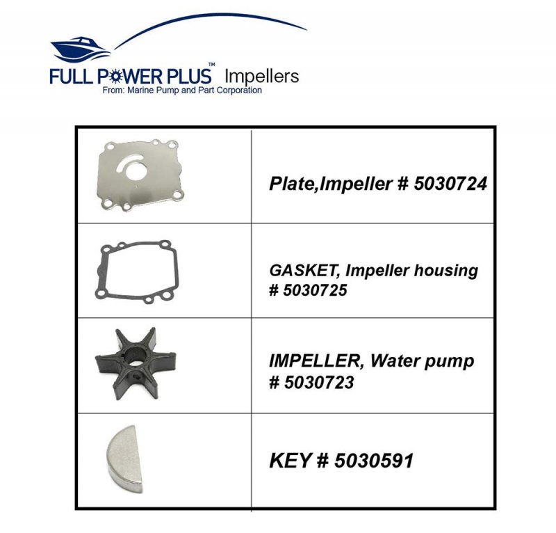 Impeller Kit Replacement For Johnson Evinrude 60hp 70hp Efi 4 Stroke Part Number
