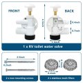 Blue Elf 385314349 Upgraded Toilet Water Valve Assembly Replacement For Dom-etic Sealand Vacuflush Models