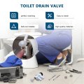 Blue Elf 385314349 Upgraded Toilet Water Valve Assembly Replacement For Dom-etic Sealand Vacuflush Models