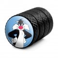 Looney Tunes Sylvester Tire Rim Wheel Aluminum Valve Stem Caps