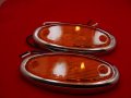 3 Marker Clearance Lights Amber Lens Led Truck Trailer Rv Motor Home