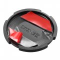 X Autohaux Car Exterior Door Key Jack Cover Panel Hole Matte Black 3 Pcs