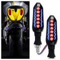 Carleef 2pcs Motorcycle Turn Signals Led Cool Flowing Blinkers Indicators Universal 12v Lights Sequential Signal For Scooter 