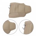 Waltyotur Driver And Passenger Leather Tan Seat Covers Replacement For F250 F350 F450 F550 Super Duty Lariat 2002-2007