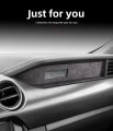 Gzxinwei Co-pilot Dashboard Instrument Decoration Black Suede Cover Strip Interior Trim Frame For Mustang 2015 2016 2017 2018