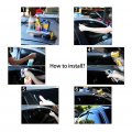 Window Visors For 2009 2014 Ford F-150 Crew Cab 4 Piece Side Deflectors Rain Guards Smoked Acrylic Wind Guard Set