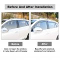 Ocpty Window Visors Fits For 2009-2014d F-150 Tape-on Rain Guards Side Deflectors 4 Pieces 2pcs Front Doors And For Rear