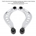 Qiilu 2pcs Adjustable Rear Upper Camber Control Arms Kit Fit For Honda Civic 2006 2007 2008 2009 2010 2011 2012 2013 2014 2015