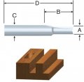 Vermont American 22025 8-inch X 5 Hss Dbl Flute Straight Router Bit