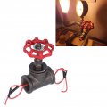 3 4 Inch Stop Valve Light Switch Iron Retro Steampunk Style With Wire Vintage Water Pipe Lamp