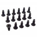 Httmt 2e010-16pcs- For Cj Wrangler Yj And Tj 76-06 Windshield Frame Black Allen Screw Set Of 16 