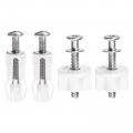 Uxcell 2 Set Toilet Top Cover Lid Seat Fixings Hinge Bolt Screws For Mounting Hinges Replacement Parts Kit