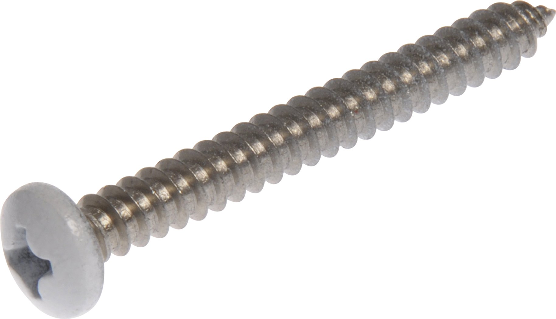 100-Pack The Hillman Group 823268 Stainless Steel Pan Head Phillips Sheet Metal Screw 8 x 1-1/4-Inch 
