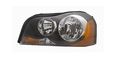 Left Headlight Assembly For 2003 To 2014 Volvo Xc90 Halogen Light Source Waterproof Black Finish Part Number 20-6564-00 
