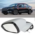 Left Driver Side Mirror Power Glass Adjustment Manual Fold Heated Memory 12 Wires Replacement For 2018 Fusion Fo1320624