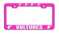 Vultures Pink Metal License Plate Frame Tag Holder A10