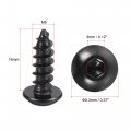 Uxcell Hex Socket Self Tapping Screws M5 X 16mm Carbon Steel Wood Screw 100pcs