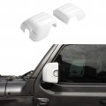 Rearview Mirror Cover Trim Shell Kit For Jeep Wrangler Jl Jlu 2018 2022 And Gladiator Jt White Abs Plastic Exterior Decoration 