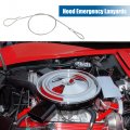 2 Pcs Emergency Hood Release Cable For Chevrolet Corvette C4 1984-1996 Lanyards Replaces Rp604802
