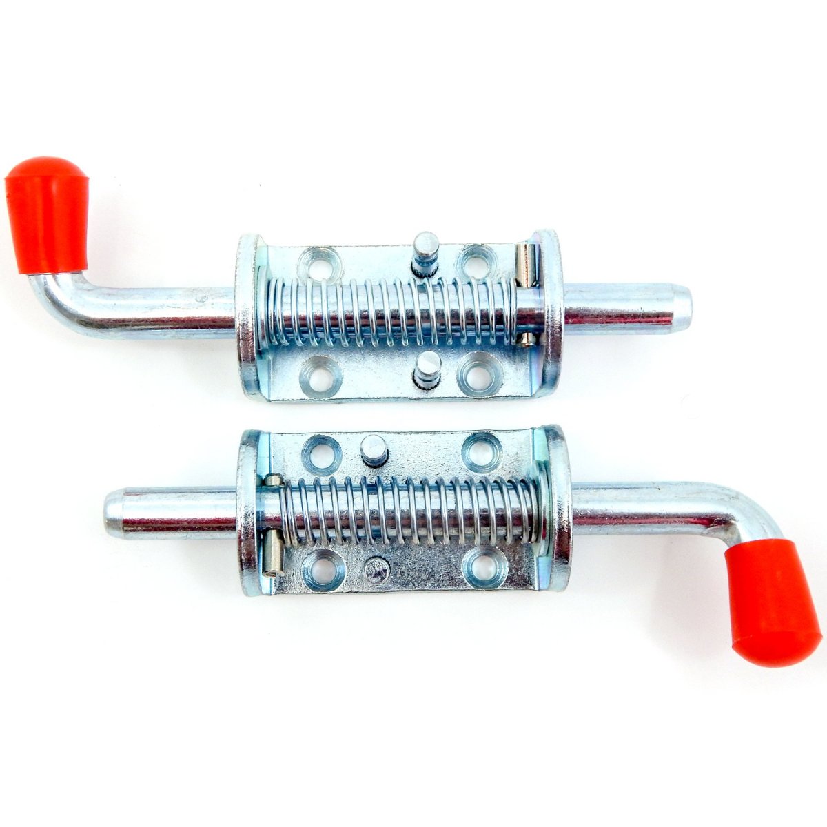2 Pcs Metal Lock Barrel Bolt Spring Loaded Latch 6 5 Inches Long W Grip Heavy Duty
