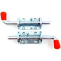 2 Pcs Metal Lock Barrel Bolt Spring Loaded Latch 6 5 Inches Long W Grip Heavy Duty