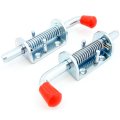2 Pcs Metal Lock Barrel Bolt Spring Loaded Latch 6 5 Inches Long W Grip Heavy Duty 