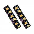 Bulopur Car Seat Belt Pads Black Turtles Animal Print For Women Ladies Durable Interior Decoration Fit Suv Sedan Truck 