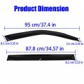 Labwork Tape-on Side Window Visor Deflectors Rain Guards Guard Deflector Replacement For Toyota Highlander 2001 2002 2003 2004